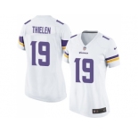 Women's Nike Minnesota Vikings #19 Adam Thielen White Stitched NFL Jersey