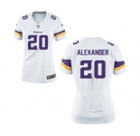 Women's Nike Minnesota Vikings #20 Mackensie Alexander White NFL Jersey
