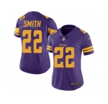 Women's Nike Minnesota Vikings #22 Harrison Smith Limited Purple Rush NFL Jersey