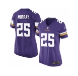 Women's Nike Minnesota Vikings #25 Latavius Murray Purple Team Color Stitched NFL Elite Jersey