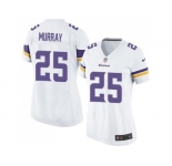 Women's Nike Minnesota Vikings #25 Latavius Murray White Stitched NFL Elite Jersey