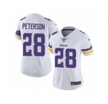 Women's Nike Minnesota Vikings #28 Adrian Peterson Vapor Untouchable Limited White NFL Jersey