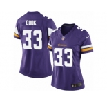 Women's Nike Minnesota Vikings #33 Dalvin Cook Limited Purple Team Color NFL Jersey