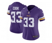 Women's Nike Minnesota Vikings #33 Dalvin Cook Vapor Untouchable Limited Purple Team Color NFL Jersey