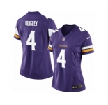 Women's Nike Minnesota Vikings #4 Ryan Quigley Limited Purple Team Color NFL Jersey