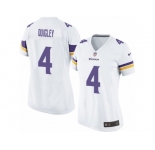 Women's Nike Minnesota Vikings #4 Ryan Quigley Limited White NFL Jersey
