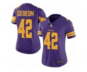 Women's Nike Minnesota Vikings #42 Ben Gedeon Limited Purple Rush NFL Jersey