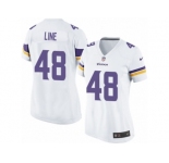 Women's Nike Minnesota Vikings #48 Zach Line Limited White NFL Jersey