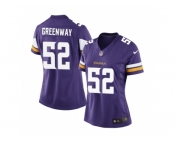 Women's Nike Minnesota Vikings #52 Chad Greenway Purple Elite Jersey