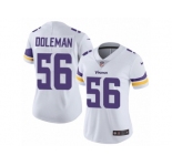 Women's Nike Minnesota Vikings #56 Chris Doleman Vapor Untouchable Limited White NFL Jersey