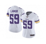 Women's Nike Minnesota Vikings #59 Emmanuel Lamur Vapor Untouchable Limited White NFL Jersey