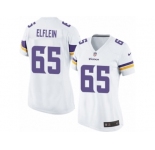 Women's Nike Minnesota Vikings #65 Pat Elflein Limited White NFL Jersey