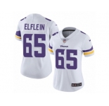 Women's Nike Minnesota Vikings #65 Pat Elflein Vapor Untouchable Limited White NFL Jersey