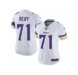 Women's Nike Minnesota Vikings #71 Riley Reiff Vapor Untouchable Limited White NFL Jersey