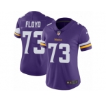 Women's Nike Minnesota Vikings #73 Sharrif Floyd Vapor Untouchable Limited Purple Team Color NFL Jersey