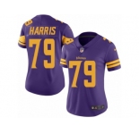 Women's Nike Minnesota Vikings #79 Michael Harris Limited Purple Rush NFL Jersey