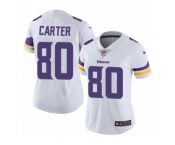 Women's Nike Minnesota Vikings #80 Cris Carter Vapor Untouchable Limited White NFL Jersey