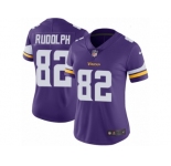 Women's Nike Minnesota Vikings #82 Kyle Rudolph Vapor Untouchable Limited Purple Team Color NFL Jersey