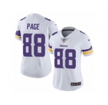 Women's Nike Minnesota Vikings #88 Alan Page Vapor Untouchable Limited White NFL Jersey