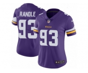 Women's Nike Minnesota Vikings #93 John Randle Vapor Untouchable Limited Purple Team Color NFL Jersey