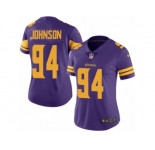 Women's Nike Minnesota Vikings #94 Jaleel Johnson Limited Purple Rush NFL Jersey