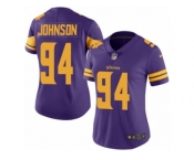 Women's Nike Minnesota Vikings #94 Jaleel Johnson Limited Purple Rush NFL Jersey