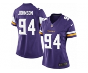 Women's Nike Minnesota Vikings #94 Jaleel Johnson Limited Purple Team Color NFL Jersey