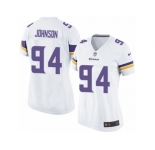 Women's Nike Minnesota Vikings #94 Jaleel Johnson Limited White NFL Jersey