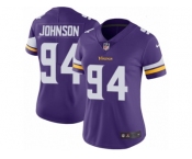 Women's Nike Minnesota Vikings #94 Jaleel Johnson Vapor Untouchable Limited Purple Team Color NFL Jersey