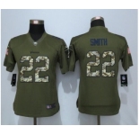 nike women nfl jerseys Minnesota Vikings #22 Harrison Smith army green[nike Limited Salute To Service]