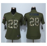 nike women nfl jerseys Minnesota Vikings #28 Adrian Peterson army green[nike Limited Salute To Service]