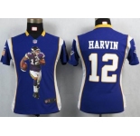 nike women nfl jerseys minnesota vikings #12 harvin purple[portrait fashion]