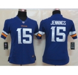 nike women nfl jerseys minnesota vikings #15 jennings purple[new nike limited]