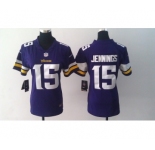 nike women nfl jerseys minnesota vikings #15 jennings purple[nike]
