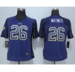 nike women nfl jerseys minnesota vikings #26 waynes purple[Elite drift fashion][waynes]