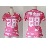nike women nfl jerseys minnesota vikings #28 adrian peterson pink[fashion camo]