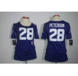 nike women nfl jerseys minnesota vikings #28 peterson purple[breast cancer awareness]