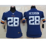 nike women nfl jerseys minnesota vikings #28 peterson purple[new nike limited]
