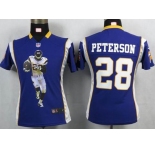 nike women nfl jerseys minnesota vikings #28 peterson purple[portrait fashion]