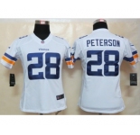 nike women nfl jerseys minnesota vikings #28 peterson white[new nike limited]