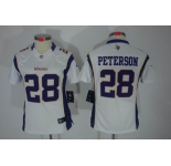 nike women nfl jerseys minnesota vikings #28 peterson white[nike limited]