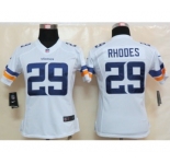 nike women nfl jerseys minnesota vikings #29 rhodes white[new nike limited]