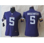 nike women nfl jerseys minnesota vikings #5 bridgewater purple[new nike limited][bridgewater]