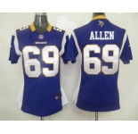 nike women nfl jerseys minnesota vikings #69 allen purple [nike]