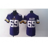 nike women nfl jerseys minnesota vikings #69 allen purple[2013 nike]