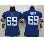 nike women nfl jerseys minnesota vikings #69 allen purple[new nike limited]