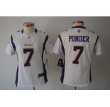 nike women nfl jerseys minnesota vikings #7 christian ponder white[nike limited]