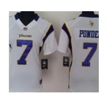 nike women nfl jerseys minnesota vikings #7 christian ponder white[nike]