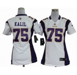 nike women nfl jerseys minnesota vikings #75 kalil white[nike]