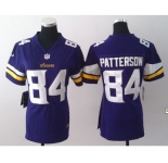 nike women nfl jerseys minnesota vikings #84 patterson purple[new nike]